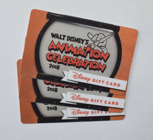 1 DISNEY WDW ANIMATION CELEBRATION PIN EVENT LOGO EXCLUSIVE GIFT CARD NO VALUE